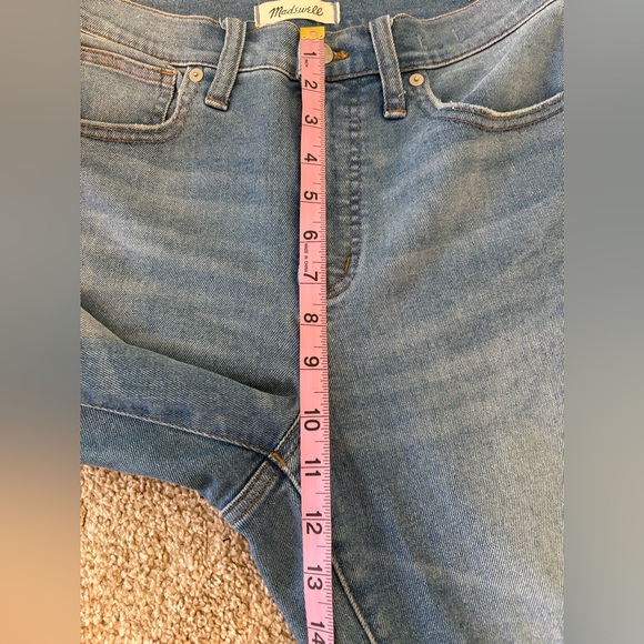 Madewell 10" High-Rise Skinny Crop Jeans Womens Size 28 Medium Wash Blue Denim - Picture 6 of 7